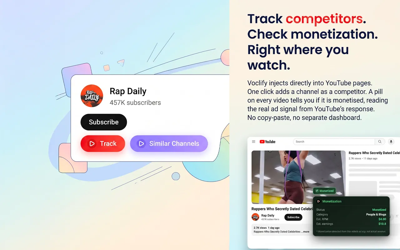 Free utilities on a watch page